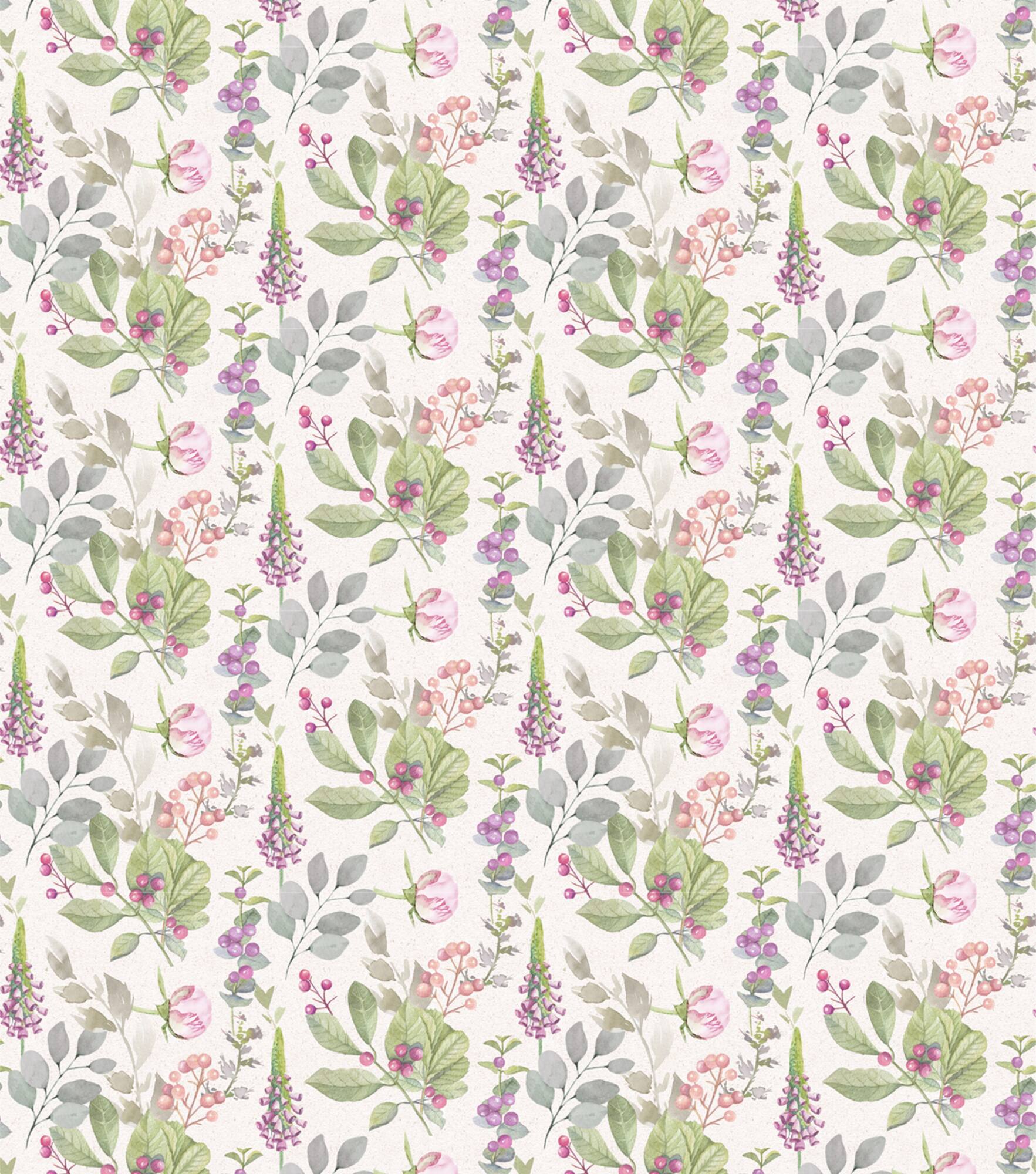Suzanne Nicoll Peony Tossed Floral Cotton Fabric
